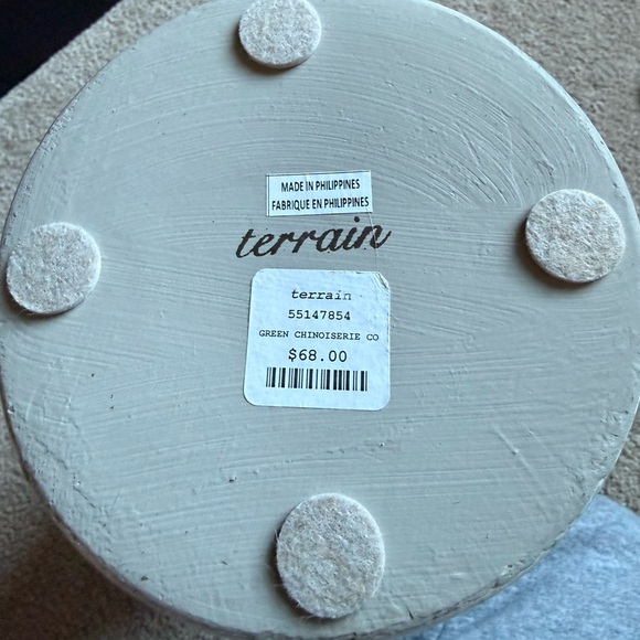 Anthropologie Green Chinoiserie Column Vase - Picture 10 of 10